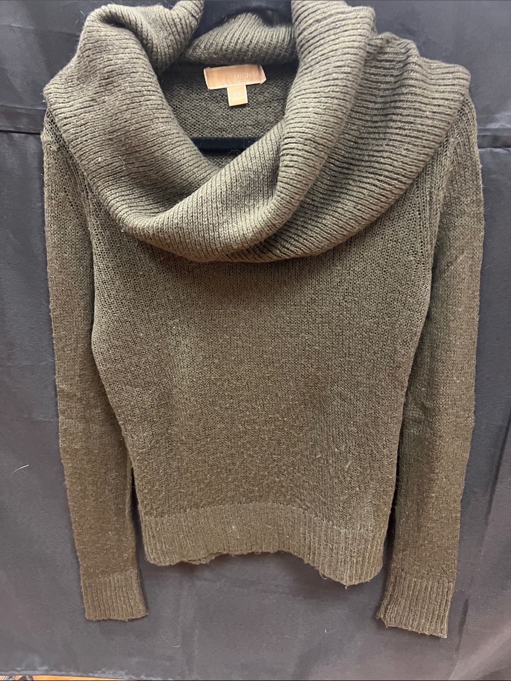 Michael kors Oversized Cowl Neck Women's Sweater in Olive Green sz P/S